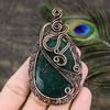 Emerald Natural Gemstone Handmade Copper Wire Wrap Jewelry Pendant 3.43 I5Z91