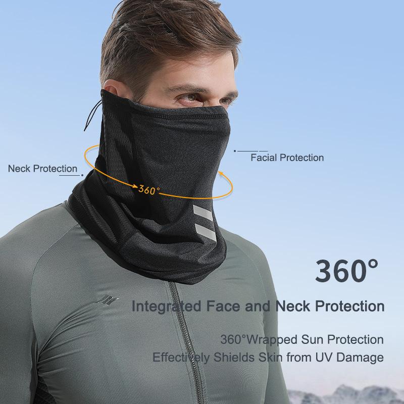 Summer Sun Protection Icy Silk Cycling Face Mask Reusable Face Scarf Mask For Outdoor Fishing Cycling