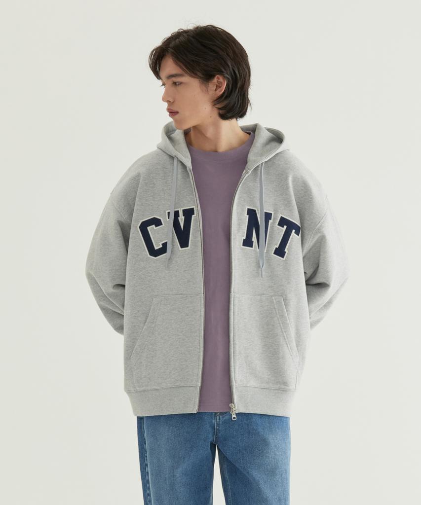 COVERNAT Толстовка на молнии Cvnt Меланжевый серый