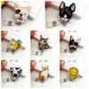 Cat Puppy Dog Badge Holder Cartoon Animals Easy Pull Buckle Nurse Badge Reel Doctor Students