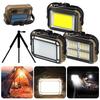 Solar Work Light Outdoor Flood Light IPX4 Waterproof Emergency Worklight Mobile Power Bank for Construction Site Garage Workshop