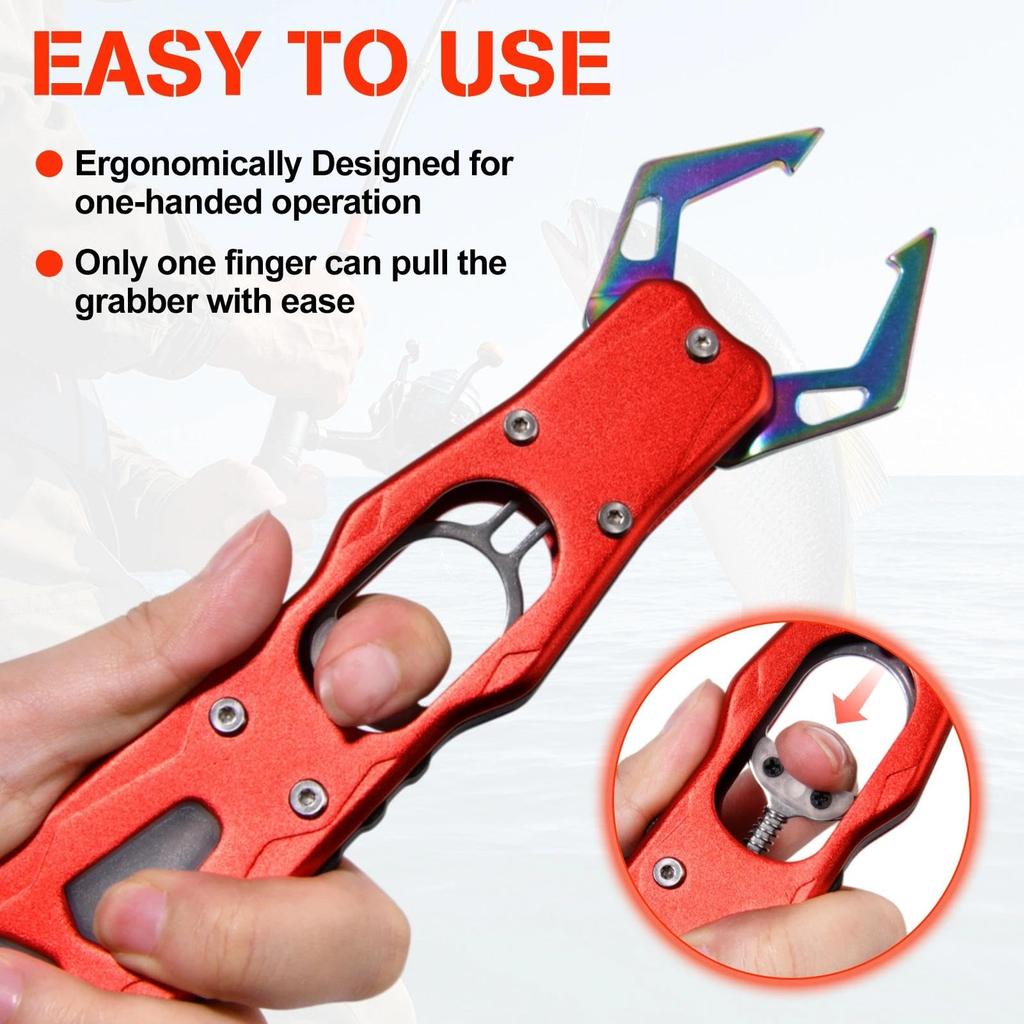 SPEEDWOX Fish Fish Lip Fish Fish Fishing Fishing Made of Stainless Steel 201 and Aluminum Alloy with Safety Cord To Prevent Perfect for Salt Pond Bass