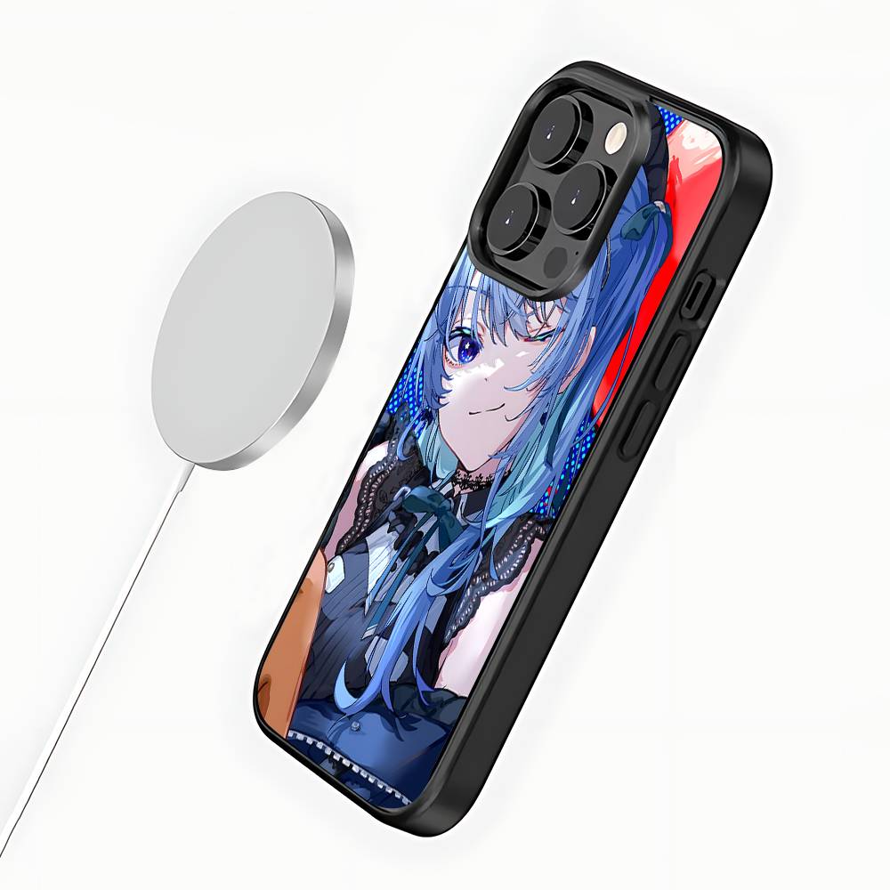 Чехол для телефона Hoshimachi Suisei Для iPhone 17,16,15,14,13,12,11,Pro,Max,Plus,Mini,SE4,E Магнитный Magsafe Беспроводная зарядка