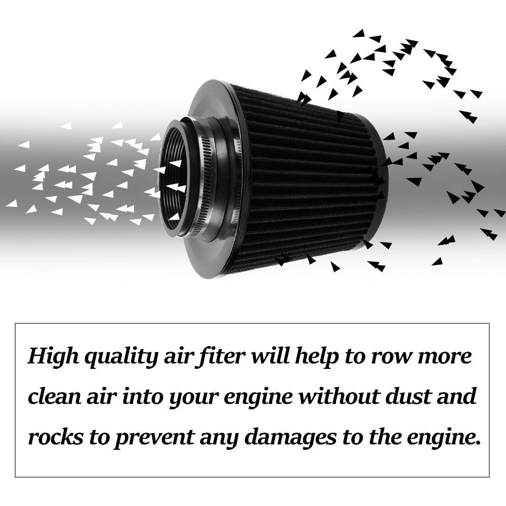 Модификация автомобиля Воздушный фильтр с высоким потоком впуска Головка-гриб Воздушный фильтр-головка-гриб Автомобильный воздушный фильтр 76мм