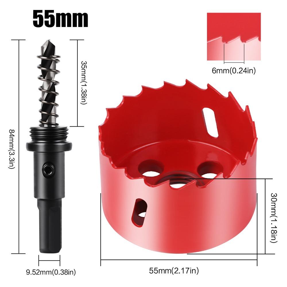 1 шт. 15-200 мм Биметаллическая коронка DIY Деревообрабатывающий инструмент для металла Железа Алюминия Пластика