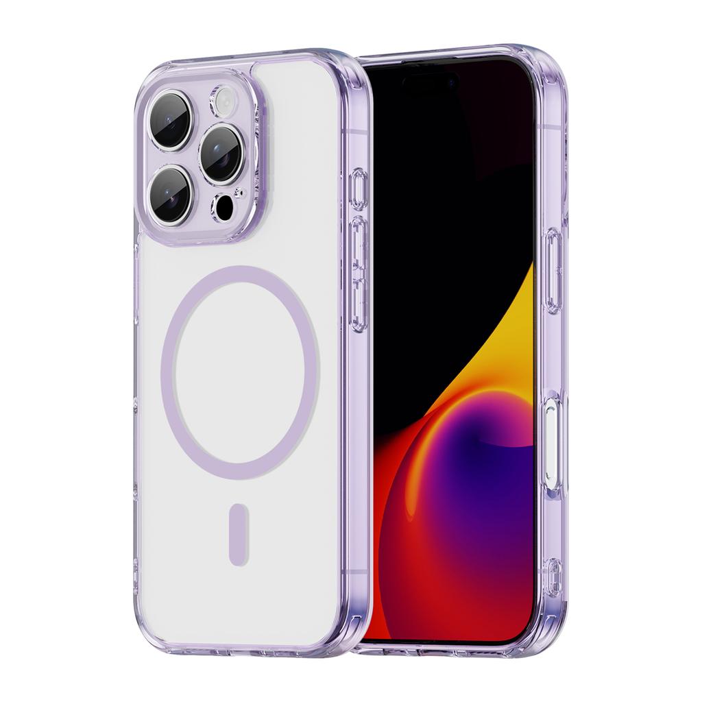 For iPhone 16 Pro Max Phone Case, Magnetic Shockproof Transparent Cover for iPhone 16 Pro Max