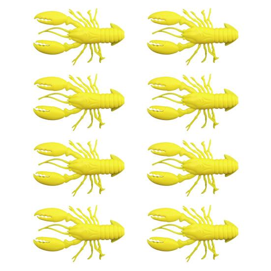 8 шт. Мягкие приманки Рыболовные приманки Реалистичный вид Яркий цвет Мини-размер Портативные Креветки Искусственные приманки