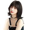 FORCUTEU Wig Bob Black Short Black Hair Full Wig Natural Heat Resistant Everyday Use Net Included Black Women's
