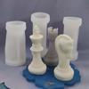 DIY Chess Piece Crystal Epoxy Resin Mold Queen King Three-Dimensional Chess Silicone Mold For Epoxy Resin Mould Crafts