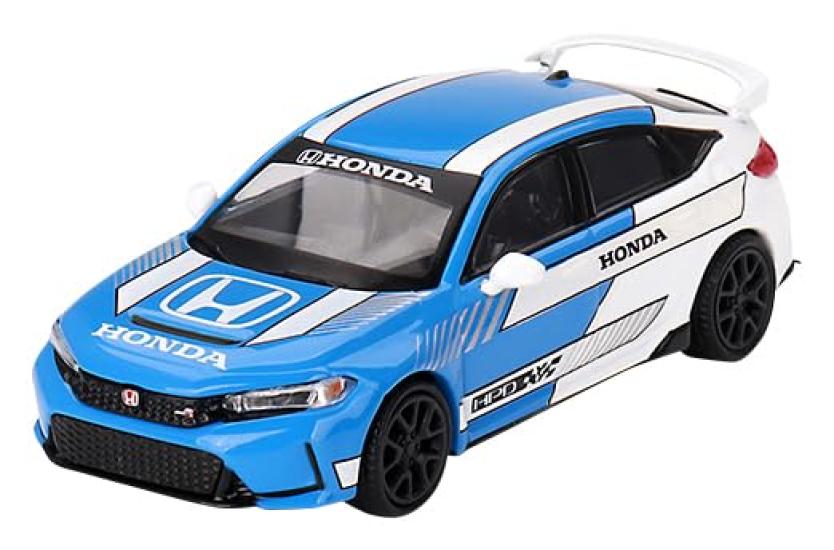 MINI GT MiJo Exclusives Honda Civic Type R Pace Car Blue Завершенный продукт × 1/64 2023#3 (Левая ручка)