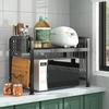 Retractable Metal Kitchen Storage Rack Adjustable Oven Storage Shelf  Seasoning Storage