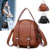 Vintage Small Shoulder Bag Women Soft PU Leather Crossbody Messenger Handbag