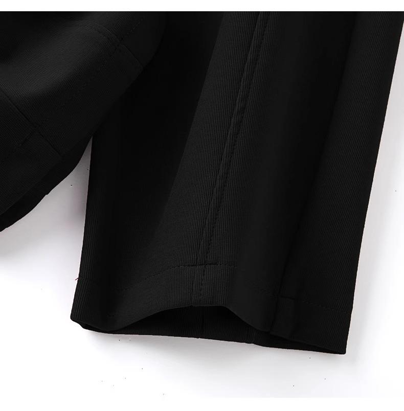 Элегантные серые брюки с высокой посадкой и широкими штанинами для женщин - Коллекция Осень 2025, Свободный крой, Повседневный дизайн с прямыми штанинами длиной до пола