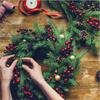 10 шт. Рождественское украшение Искусственные красные ягоды Украшение для рождественской елки Сделай сам Венок для домашнего декора Навидад Новогодний подарок Аксессуары