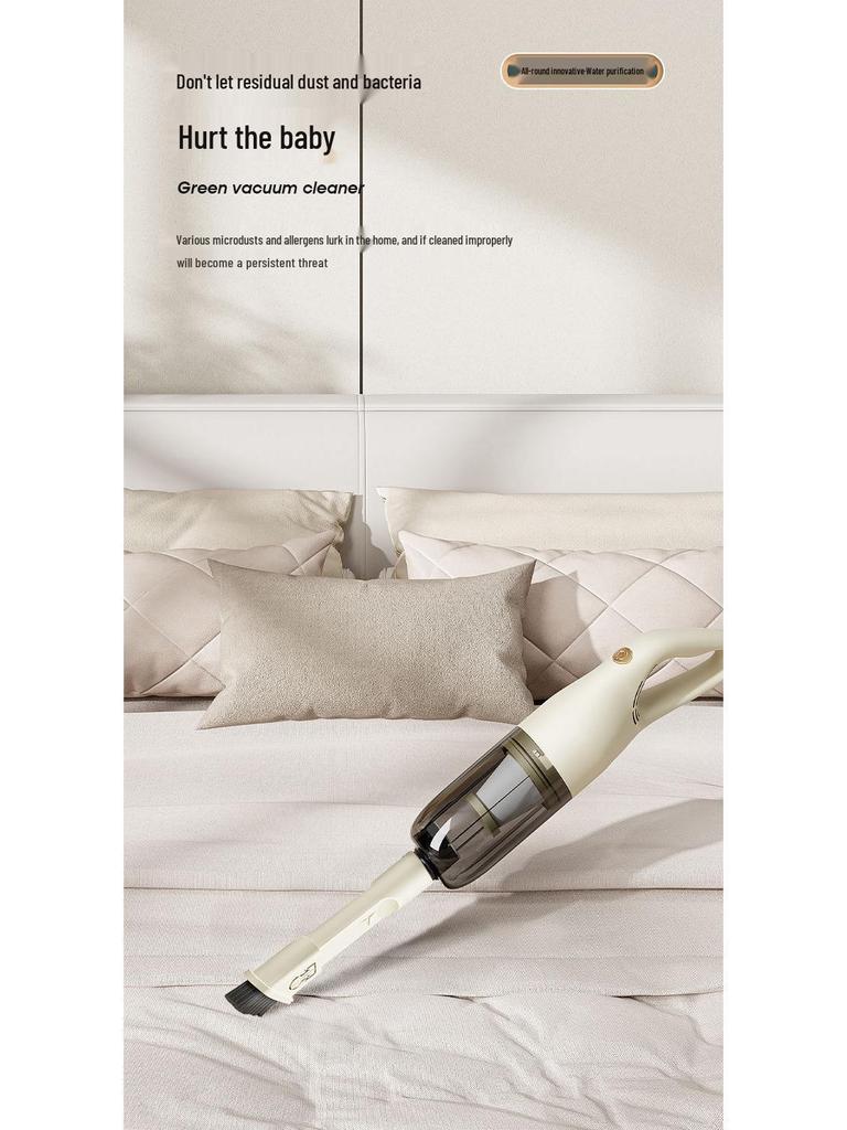 Беспроводной пылесос и швабра «все в одном» с высокой мощностью всасывания для дома - Маленький, ручной, подходит для домашних животных, удалитель пылевых клещей