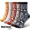 5 Pair Women Thick Soft Warm Fuzzy Socks Winter Wool Fluffy Cozy Socks Casual Home Sleep Socks