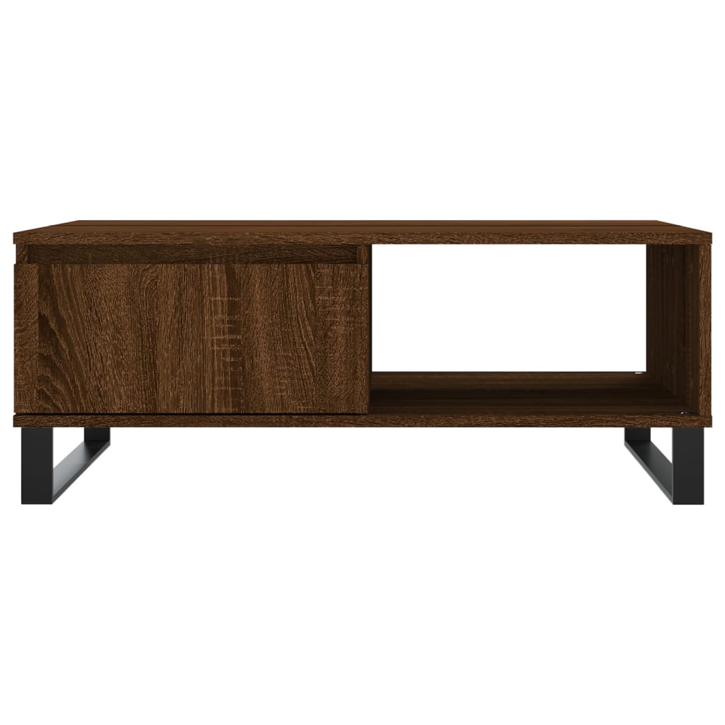 Coffee Table Brown Oak Look 90 x 60 x 35 cm Engineered Wood