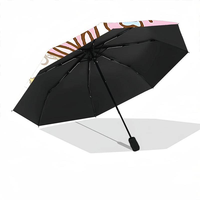 1pc Hello Kitty & Friends Automatic Opening Folding Umbrella with 8-Rib Iron Frame - Perfect for Fans, Travelers, Daily Use, and Festive Gifts!Q046