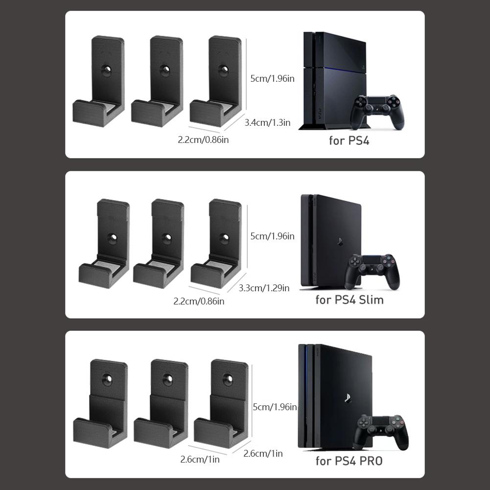 Wall Mount Holder For PS4 Console Bracket For PlayStation 4 Storage Stand Host Rack Hook Base For PS4 Pro/Slim Accessories