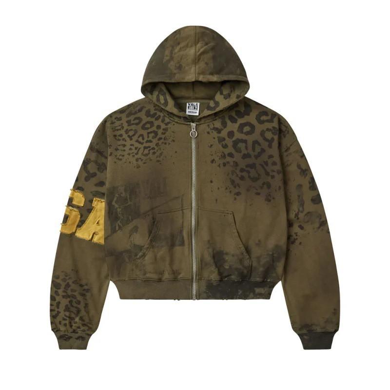 Y2K Camo Print Zip Up Hoodie Couples American Vintage Streetwear Loose Fit Long Sleeve