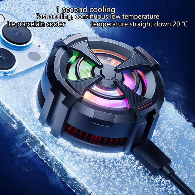 AL02 Мобильный телефон Cooler сотовый телефон быстрое охлаждение магнитный полупроводниковый радиатор чехол с RGB подсветкой