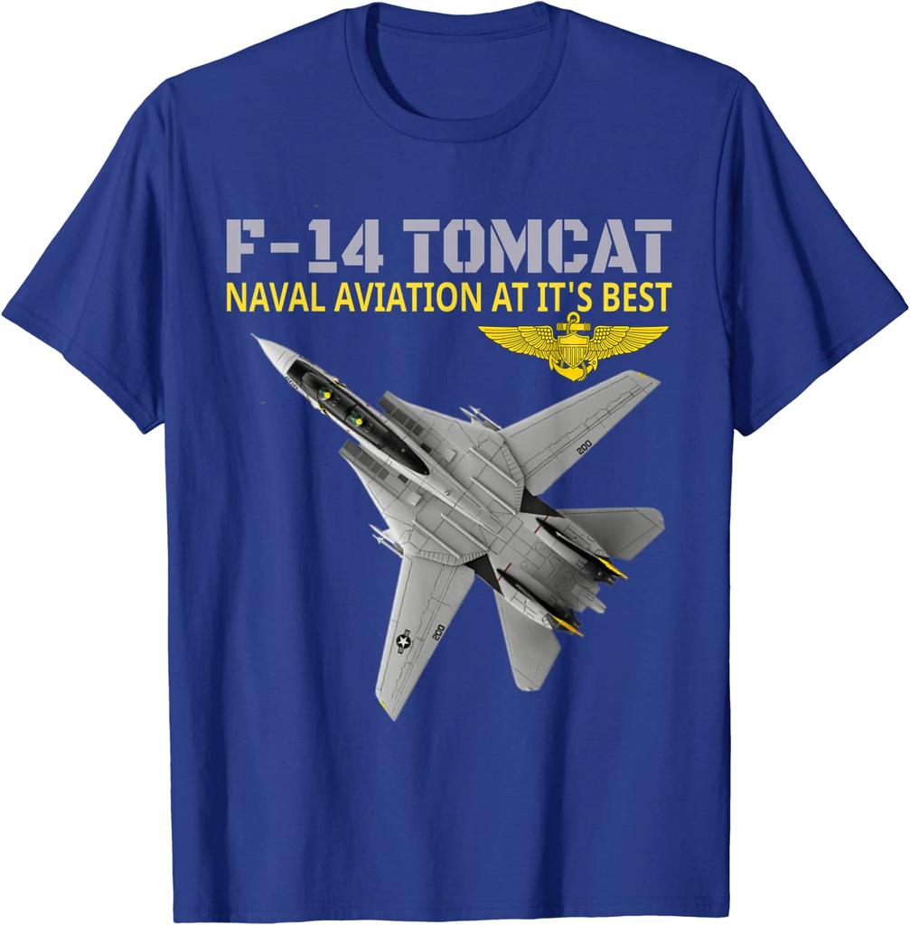 F-14 Tomcat в действии. Военно-морская авиация во всей красе. Мужская футболка с коротким рукавом, повседневная, хлопковая, с круглым вырезом, летняя рубашка