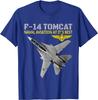 F-14 Tomcat в действии. Военно-морская авиация во всей красе. Мужская футболка с коротким рукавом, повседневная, хлопковая, с круглым вырезом, летняя рубашка