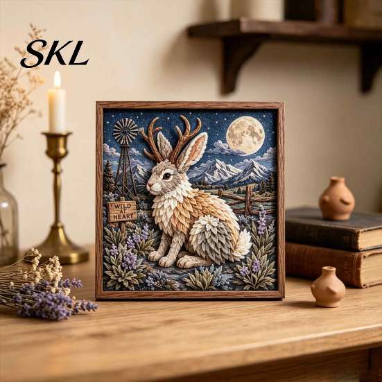 Handmade Textile Art Project 2PCS Dark Gothic DIY 3D Fabric Craft Kit, Sculpture Beginner Friendly Crafting Supplies Project, Material Pack, Gifts for