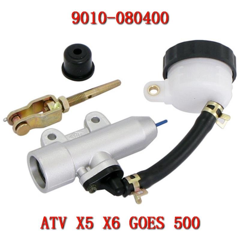 Motorcycle Brake Master Cylinder Assembly Foot Brake Master Cylinder Pump for CF500 625 X5 ATV UTV Go Kart Quad 9010-080400
