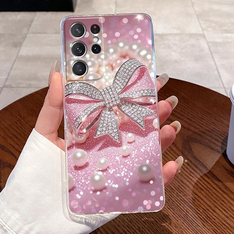 Для Samsung Galaxy S21 Ultra Чехол Samsung S21 FE Чехлы Мягкая Задняя Крышка из ТПУ Для Samsung S21 Plus S21+ Чехол Кролик Кошка Чехол для Телефона