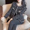 Women's Autumn Vintage Casual Small Fragrance Tweed Jacket Coat