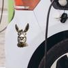 Personalized and Funny Donkey-headed Glass Cart Beautification and Decoration Sticker