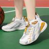 Classmate 2025 Autumn Mesh Children's Basketball Shoes Medium and Large Children's Rotating Buckle Boys Breathable Sports Shoes