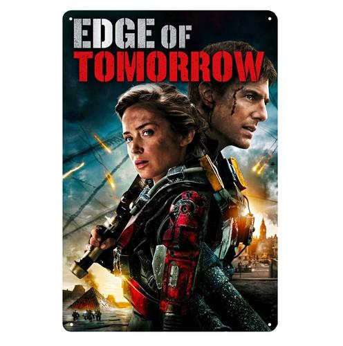Edge Of Tomorrow Tom Cruise Movie Metal Poster Tin Sign Plate