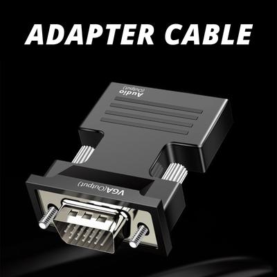 Адаптер-конвертер HDMI в VGA Выход Компьютер Приставка Разъем Док-станция для Ноутбука ПК Монитор Проектор Кабель 3,5 мм