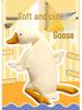 Adorable White Goose Plush Toy - Cute Sleeping Pillow & Birthday Gift
