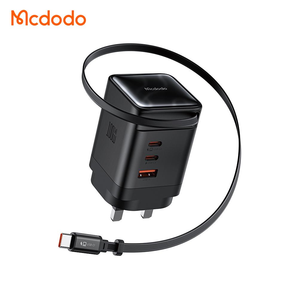 Mai Duo Duo MDD FreeGo 100 Вт GaN USB-C Выдвижной Кабель Быстрое Зарядное Устройство 3C1A