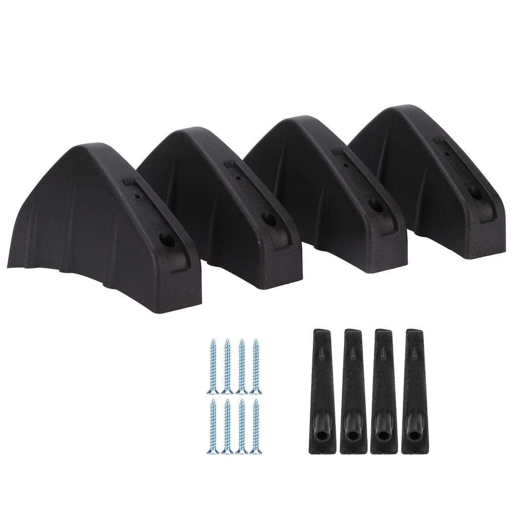 4 шт. задний бампер, спойлер, защитная накладка, черная, сменная, универсальная