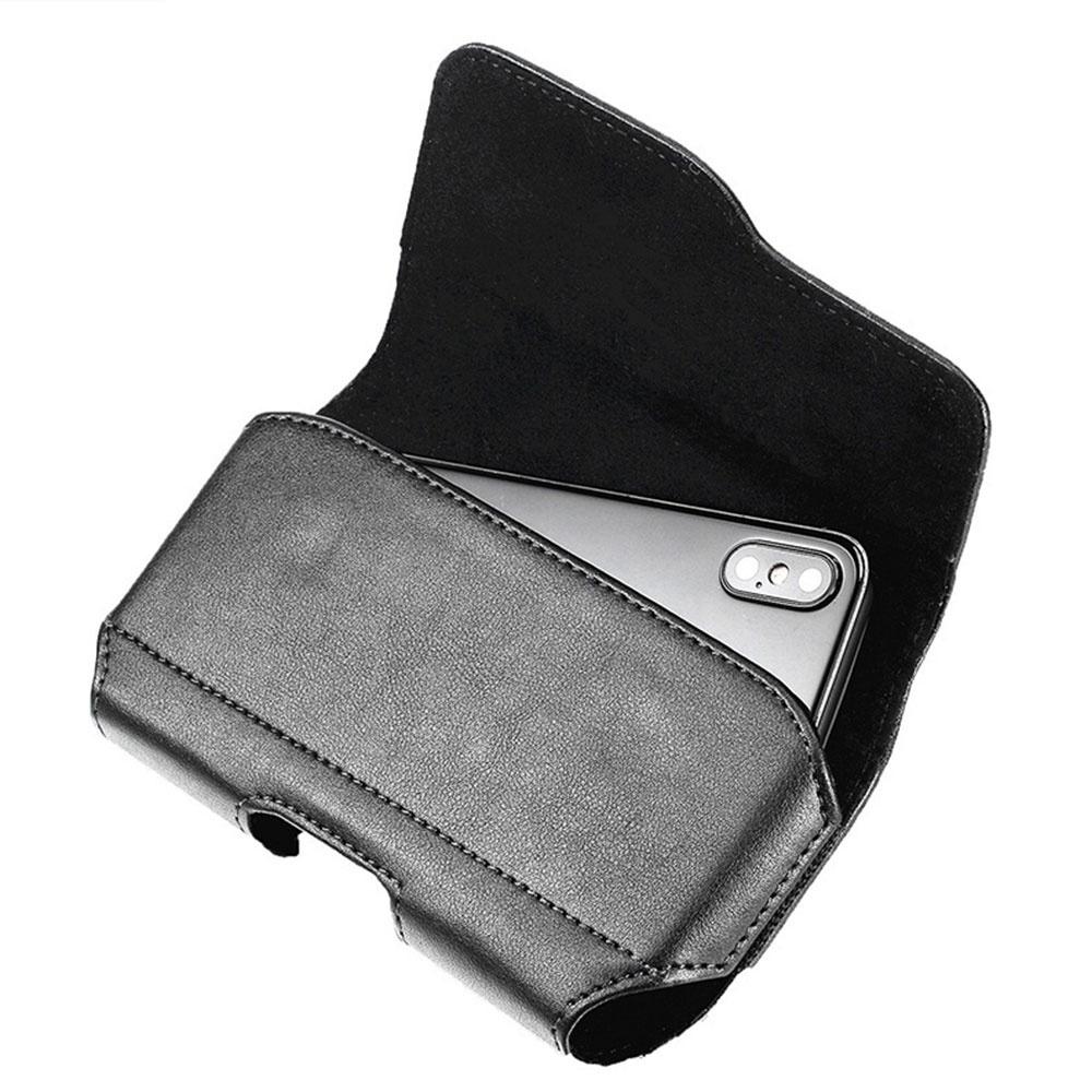 Модный кошелек для телефона, поясная сумка, кожаная сумка, кожаный чехол для ремня с зажимом для ремня и кольцом, держатель для телефона, дорожный походный чехол