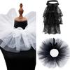 Multipurpose Jabot Collar Multilayer Lace Collar for Masquerades Parties Cosplay Event Costume Neckpiece Collar All Age