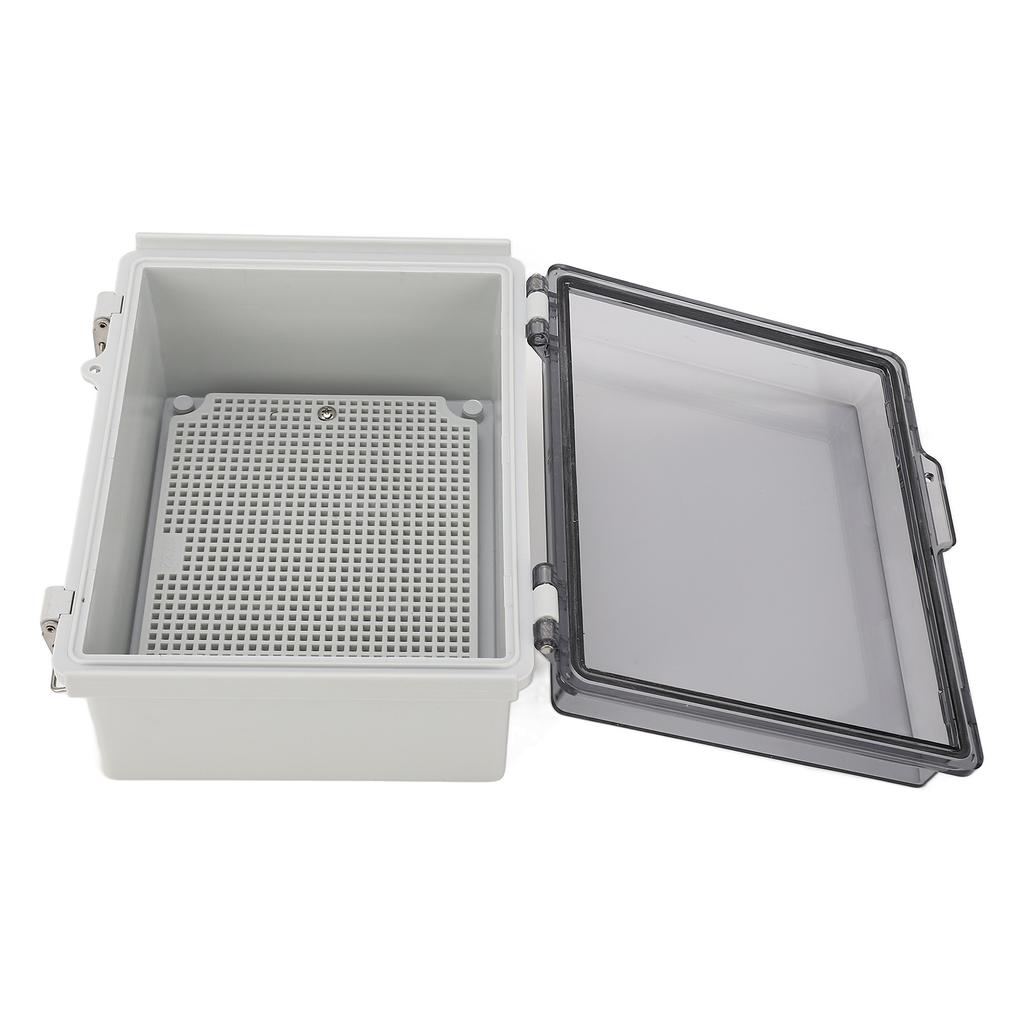 Junction Box ABS Plastic Waterproof Dustproof Hinged Shell Outdoor Universal Project Enclosure with
