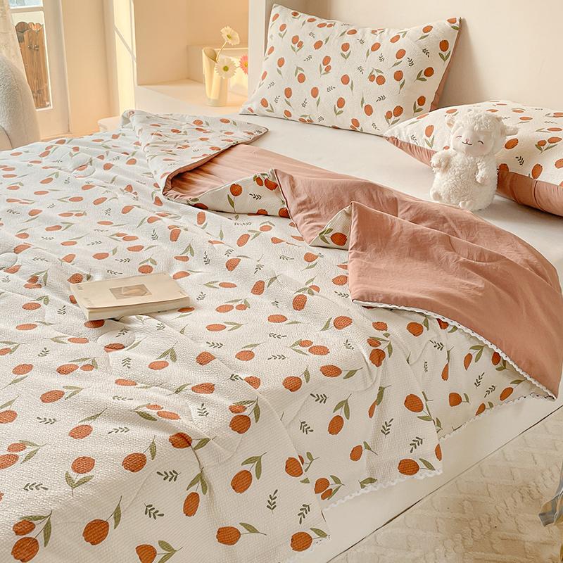 Summer Cool Comforter Quilt Super Soft Lightweight Blanket Smooth Air Condition Quilt Bedspread King Size Couple Bed Duvets