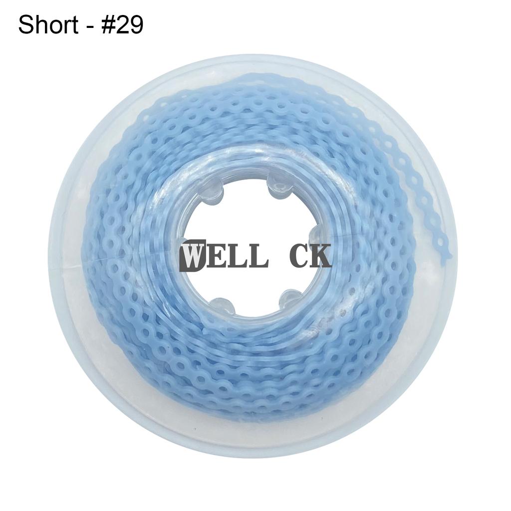 WELL CK 1Pcs Dental Orthodontic Elastic Rubber Power Chain Rubber Band Short Type