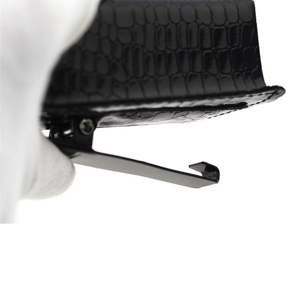 Snap Box Faux Leather Clipped on Belt Spectacle Case Eyeglasses Case Glasses Box Eyewear Case