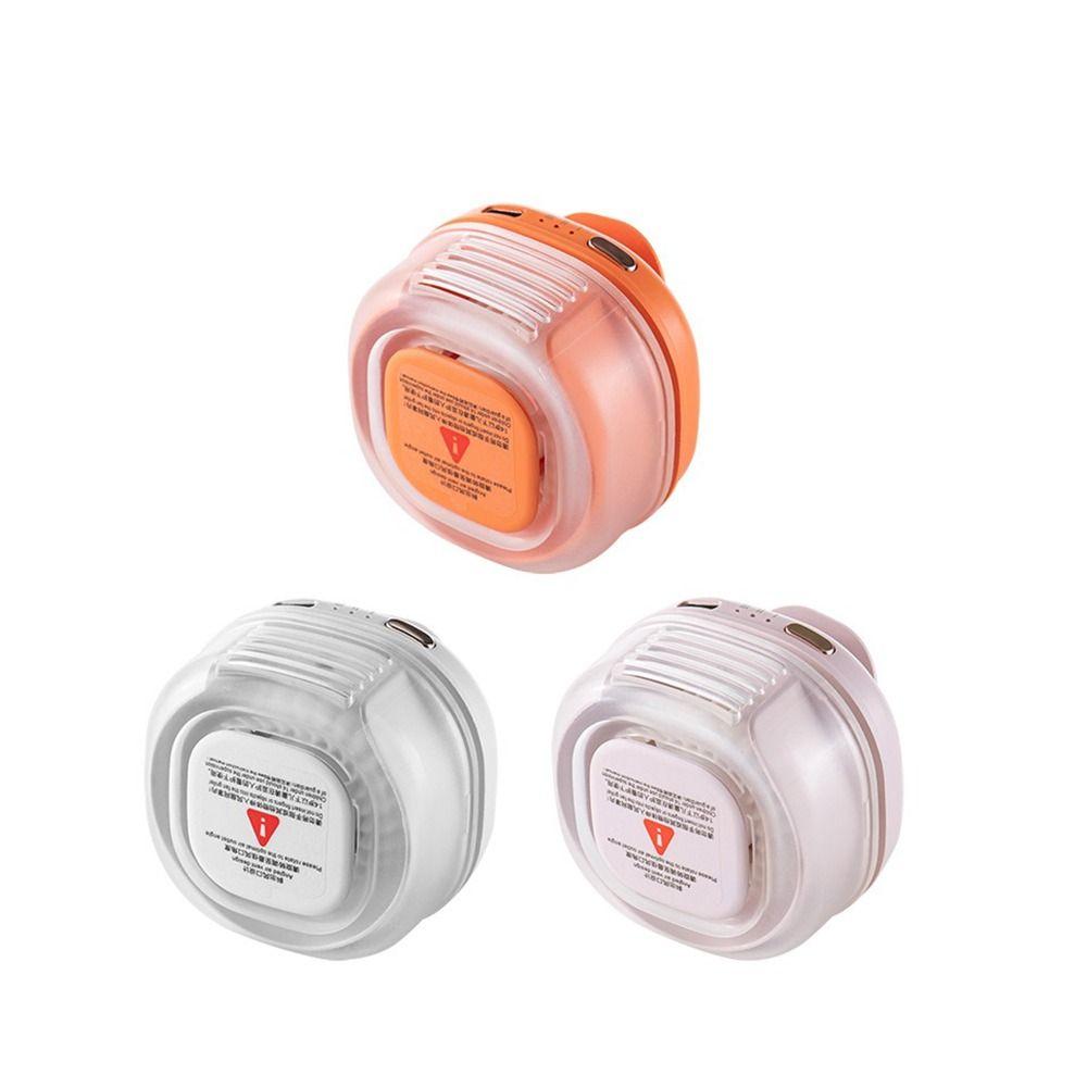 360° Rotatable Bladeless Neck Fan 3 Speeds Hanging Waist Fan Small Clip-On Waist Fan Travel Use