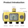 1/2/3/4 Outlets Digital Water Timer LCD Display Flower Garden Watering Device Waterproof Irrigation Controller Timed Water Valve