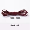 NO.8 Elastic Shoelaces Round No Tie Shoe Laces Sneakers Shoelace Kids Adult Rubber Elastic Laces Lock One Size Fits All Shoes