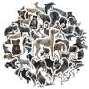 35pcs Retro Undead Creatures Stickers Gothic Skeleton Animals  Stickers DIY Stickers For Laptop Motorcycle Luggage