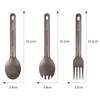 Кемпинг Spork Spoon Fork Set Ti Tableware Многоразовые столовые приборы для кемпинга