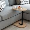 Деревянный журнальный столик с боковой стороной C, диван-стол, железная ножка, сервировочный стол для чая и кофе